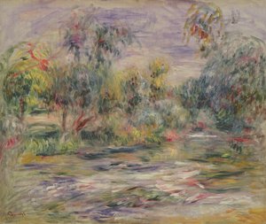 Paysage fluvial (Bleus) - Pierre Auguste Renoir