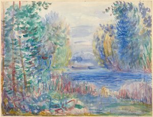 Paysage fluvial - Pierre Auguste Renoir