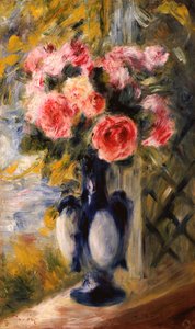 Roses dans un vase bleu, 1892