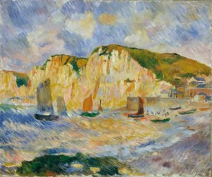 Mer et falaises, vers 1885