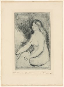 Baigneuse assise - Pierre Auguste Renoir