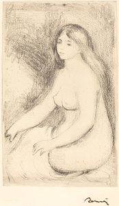 Baigneuse assise, vers 1905