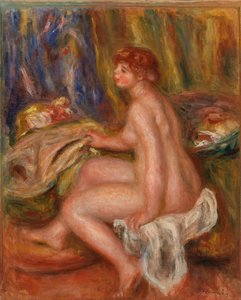 Femme nue assise, vue de profil - Pierre Auguste Renoir