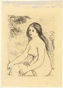 Femme nue assise - Pierre Auguste Renoir