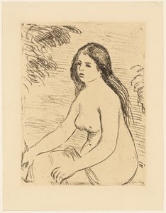 Femme nue assise - Pierre Auguste Renoir