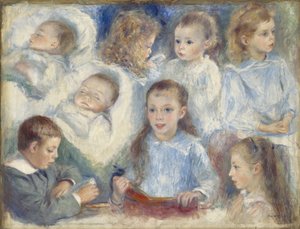 Études de têtes - Pierre Auguste Renoir