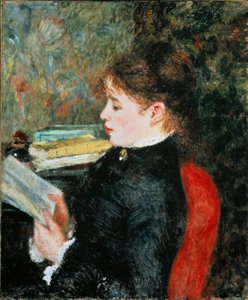 La liseuse. Peinture de Pierre-Auguste Renoir