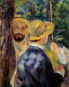 La balançoire (détail). Portrait de Norbert Goeneutte, peintre français (1854-1894)