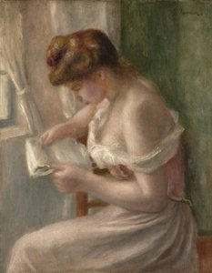 Femme lisant, vers 1895