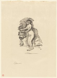Femme avec une Vigne