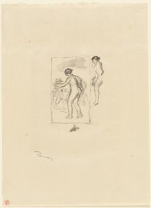 Femme avec vigne, 4e variante - Pierre Auguste Renoir