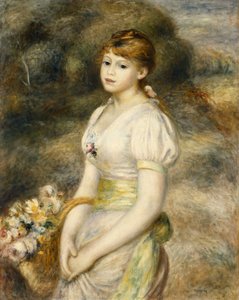 Jeune Fille Portant une Corbeille de Fleurs, 1888