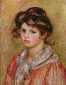 Jeune fille avec un mouchoir blanc