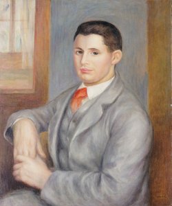 Jeune homme avec une cravate rouge, 1890