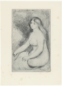 Femme nue assise