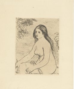Femme nue assise