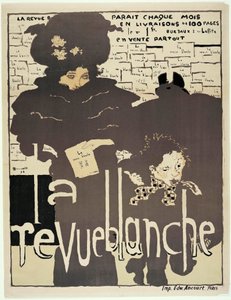 Affiche de presse pour "La Revue blanche". Portrait de Misia Sert. Illustration de Pierre Bonnard