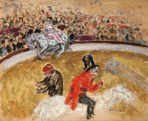 Au cirque, vers 1897 (huile sur carton)