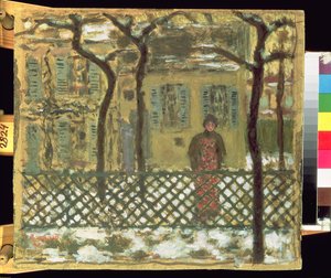 À la clôture, 1895 - Pierre Bonnard