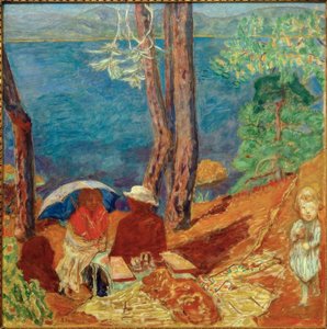 Bord de mer, sous les pins