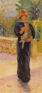 Dame avec chat