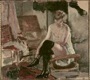 Étude de jeune femme sur sa chaise longue