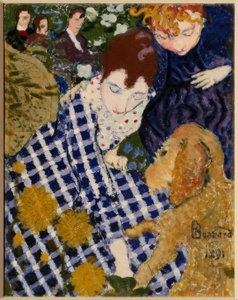 Femme avec chien