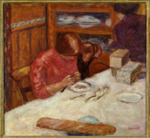 Intérieur ou la femme au chien