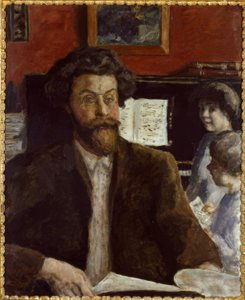 Compositeur Claude Terrasse avec ses fils Jean et Charles - Pierre Bonnard
