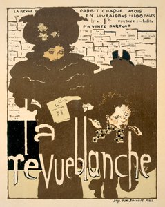La Revue Blanche, affiche publicitaire pour le premier numéro du célèbre mensuel, 1894