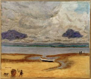 La plage à marée basse (Marée basse à Arcachon) - Pierre Bonnard
