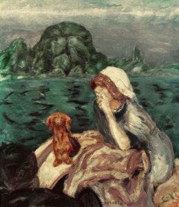 La promenade en bateau à Vernon. Mme Bonnard - Pierre Bonnard