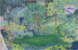 Paysage avec une péniche