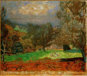 Paysage au soleil couchant (Le Cannet)