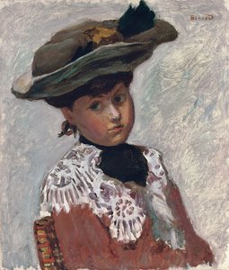 Portrait de jeune femme (Le chapeau), c.1905 - Pierre Bonnard