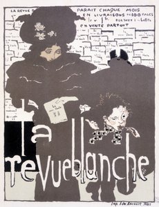 Affiche de presse pour La Revue blanche. Illustration par Pierre Bonnard (1867 - 1947)