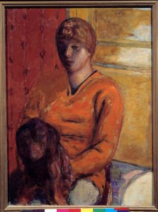 La femme au chien