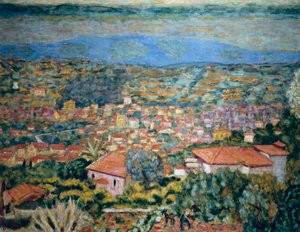 Vue de Le Cannet, Toits (Alpes Maritimes, Provence-Alpes-Côte d