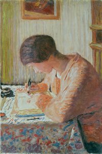 Femme écrivant