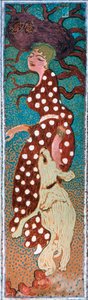 Femme en robe blanche à pois, 1891