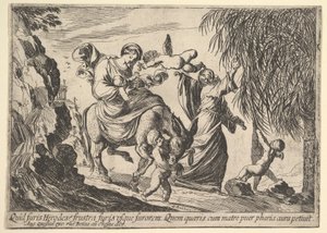 Anges donnant des dattes à un enfant