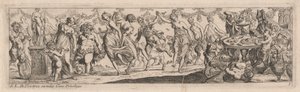 Nymphes et satyres dansant