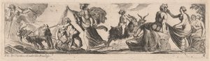 Satyre conduisant une paire de chèvres - Pierre Brebiette