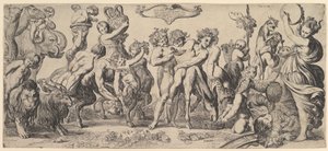 Triomphe de Bacchus, XVIIe siècle - Pierre Brebiette