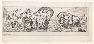 Néréides avec Galatée au centre, tirée sur un navire - Pierre Brebiette