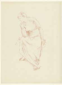 Femme à moitié nue assise - Pierre Cécile Puvis de Chavannes