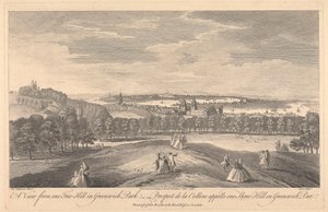 Vue depuis One Tree Hill dans Greenwich Park - Pierre Charles Canot