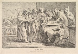 Le baptême, vers 1734 - Pierre Charles Tremolieres