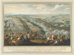 La Bataille de Poltava le 27 juin 1709, après 1724 - Pierre Denis II Martin