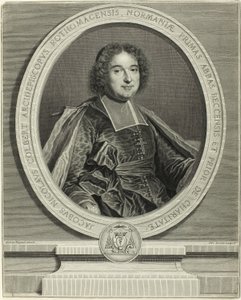 Portrait de Jacques Nicolas Colbert, archevêque de Rouen - Pierre Drevet